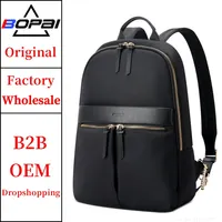 BOPAI Wholesale Designer Light Slim Office Waterproof Water Bottle Fashion Casual 14 Inch Laptop Ladies Business Women Backpack 1