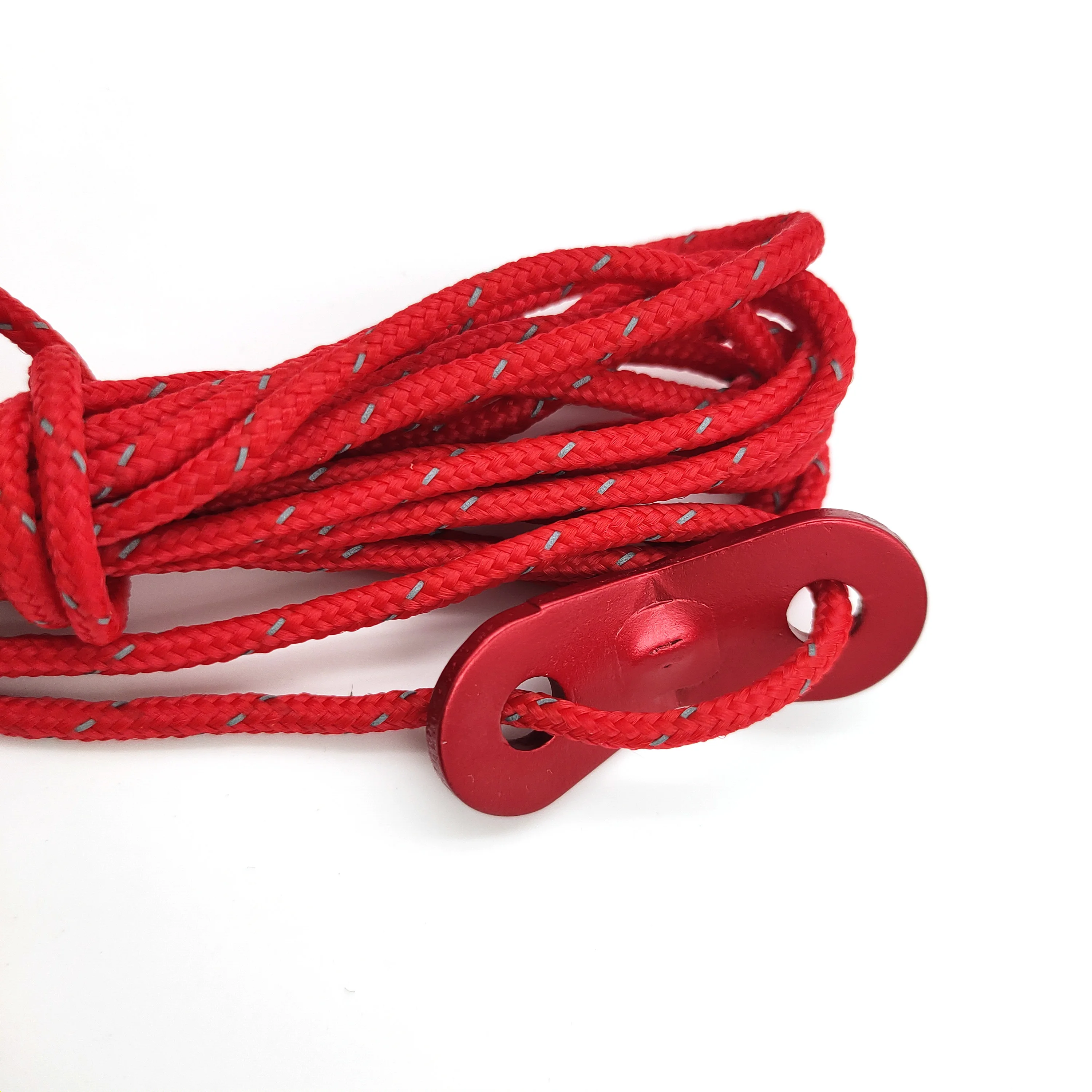 12 Tendeurs De Corde En Aluminium - Trou De 8 Mm, 3 Trous - Rouge - Uxcell - Neufs