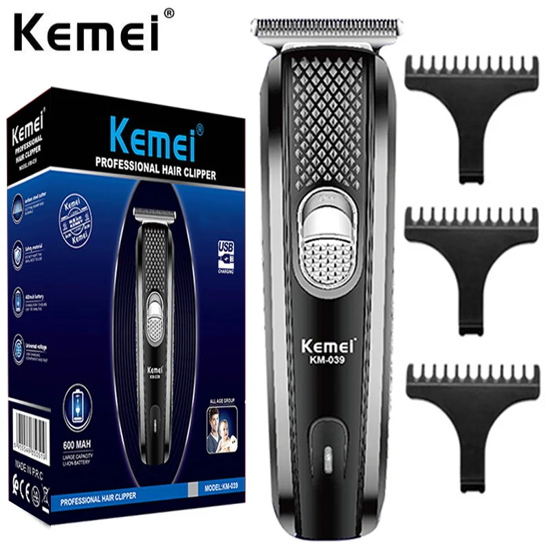 Máquina de Cortar Cabelo sem Fio Poderoso para Homens Borda Aparador de Cabelo Barba Grooming Máquina de Corte de Cabelo Elétrico Recarregável Corte de Cabelo