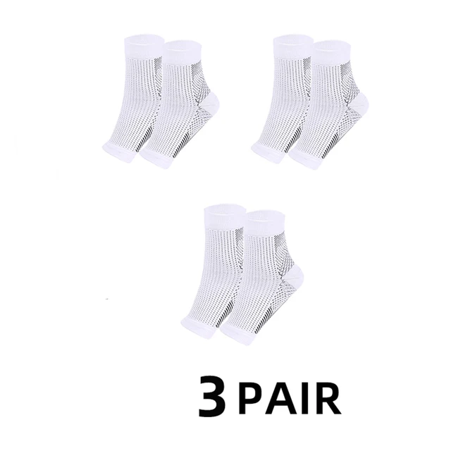Men Women Sports Socks Foot Angel Anti Fatigue Outerdoor Compression Breatheable Foot Sleeve Support Socks Brace Sock 3 pair