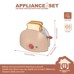 Children's Interactive Pretend Play Kitchen Appliance Toy Set (P - Bread Maker)