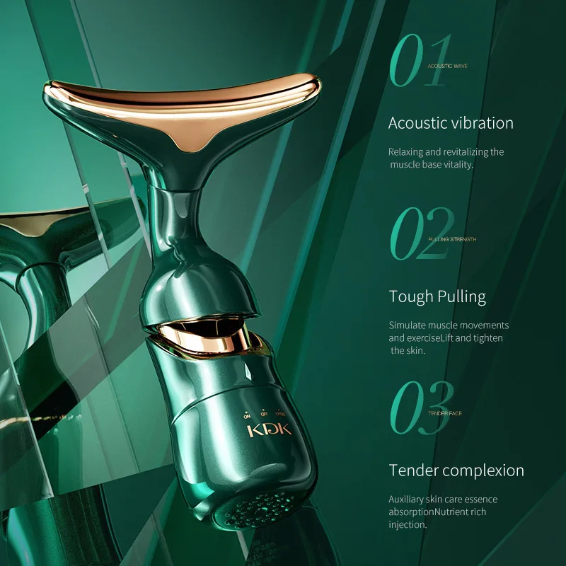 Massaggiatore viso HF a tutto tondo Collo Massaggio lifting occhi viso Ringiovanimento microcorrente Pelle antirughe Ca_voghion.com