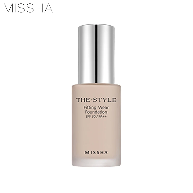 

MISSHA The Style Fitting Wear Foundation 30ml Base Face Liquid Cream Full Coverage Concealer Korea Cosmetics EXP2024-08