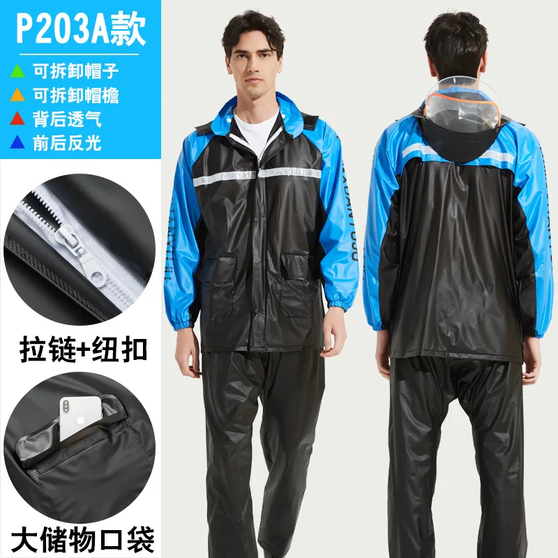 Traje de lluvia, equipo de lluvia para hombres y mujeres, impermeable,  ligero (conjunto de chaqueta y pantalones)