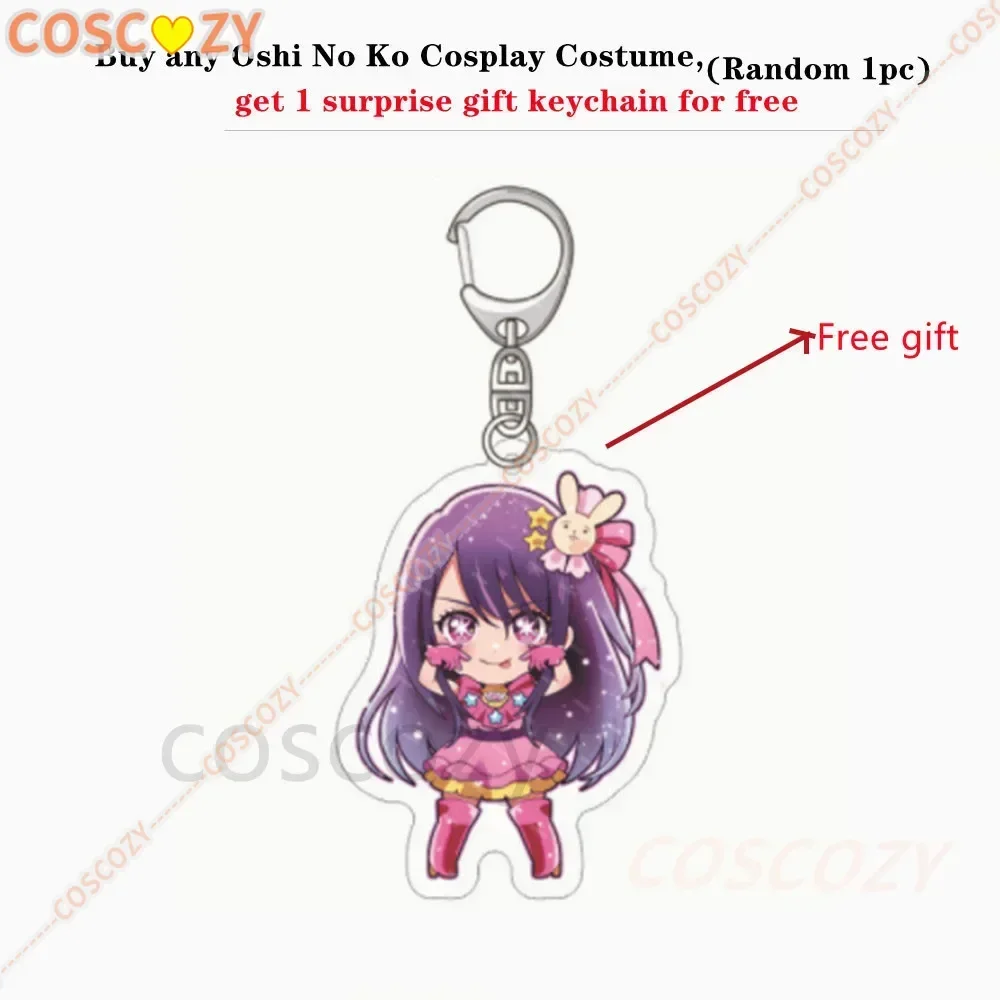 Cosplay Costume Ai Hoshino Cosplay Costume Oshi No Ko Cosplay Wig Red Dress Bunny Hairpin Performance Dress Women Event Party Outfit
