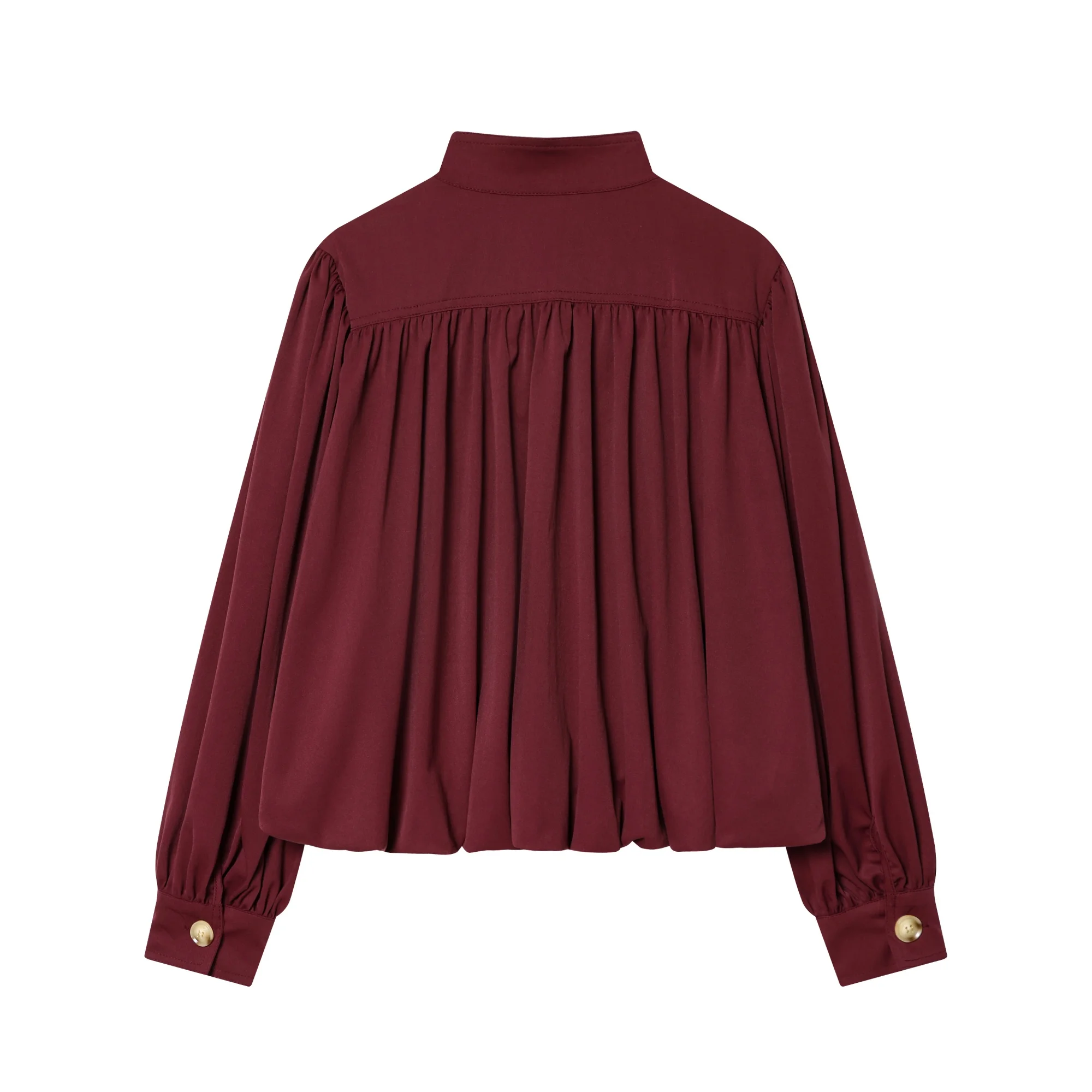 Women Spring Autumn Elegant Wrinkled Decoration Jackets Coat Female Long Sleeve Short Overcoat New Fashion High Street Outwear