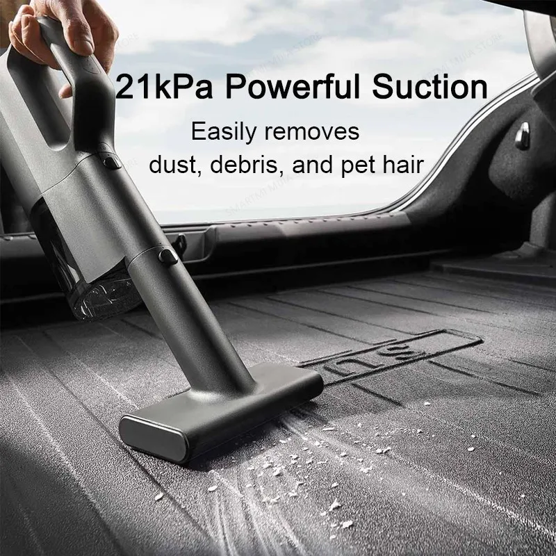 MIJIA Car Vacuum Cleaner 21kPa Suction,Type-C Fast Charg,150mL Dust Cup,For thumbnail 4