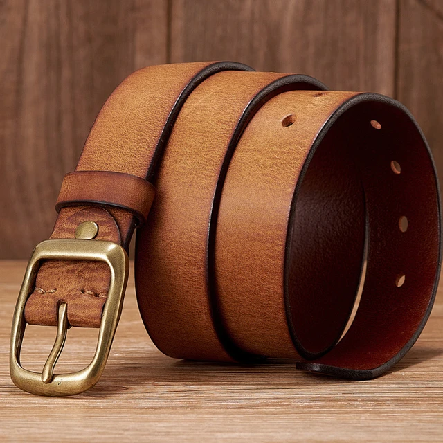 High Quality Men Belt Genuine Leather Belts - Genuine Leather Belts Men  High - Aliexpress