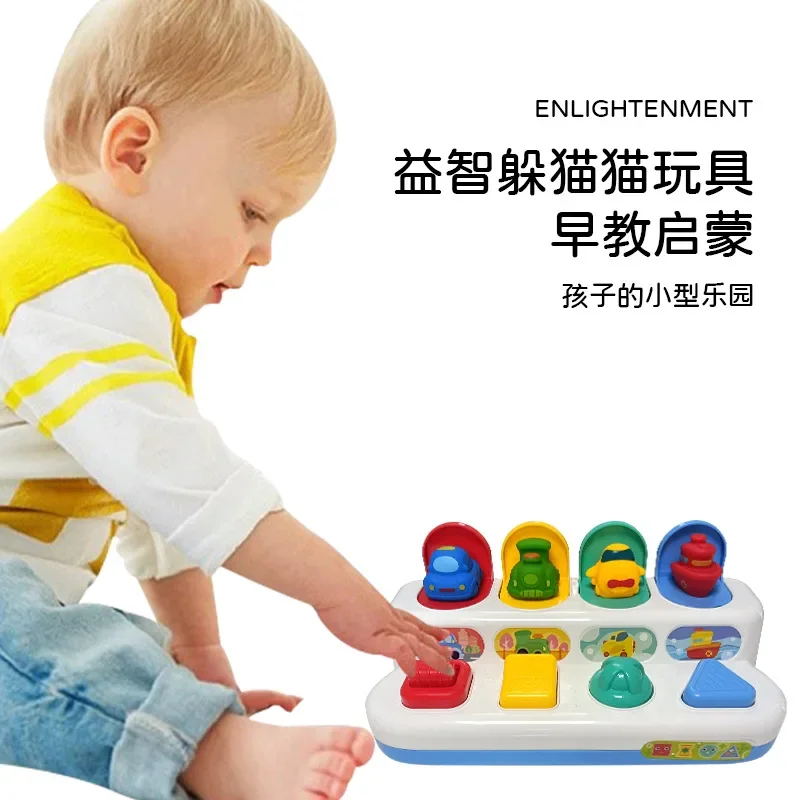 Interactive Activity Pop Up Toy for Babies Cause and Effect Toy Baby Development Games Montessori Educational Learning Toys 4