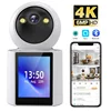 Dual Screen Camera: One Click Call, 4K 6MP WiFi Camera with AI Human Detection, Color Night Vision CCTV Video Surveillance 1
