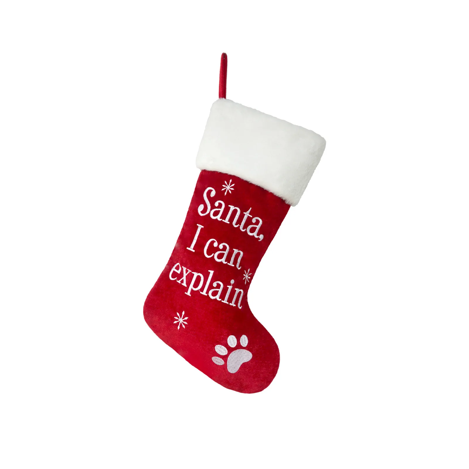Christmas Embroidered Stockings,Plush Christmas Stockings,Exquisite Children's Gift Bags,Christmas Tree Ornaments & Decorations - Image 6