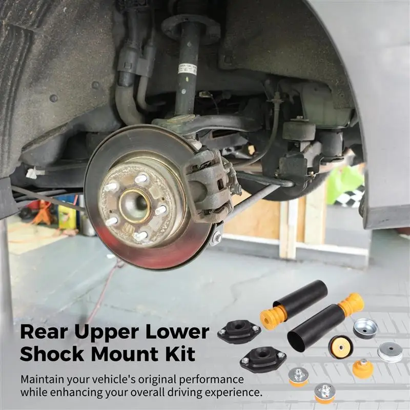 Rear Upper Lower Shock Mounts Rear Shock Absorbers Grommets Bump Stops Kit For E82 E88 E90 E92 128i/135i/323i/325xi/328i/328xi