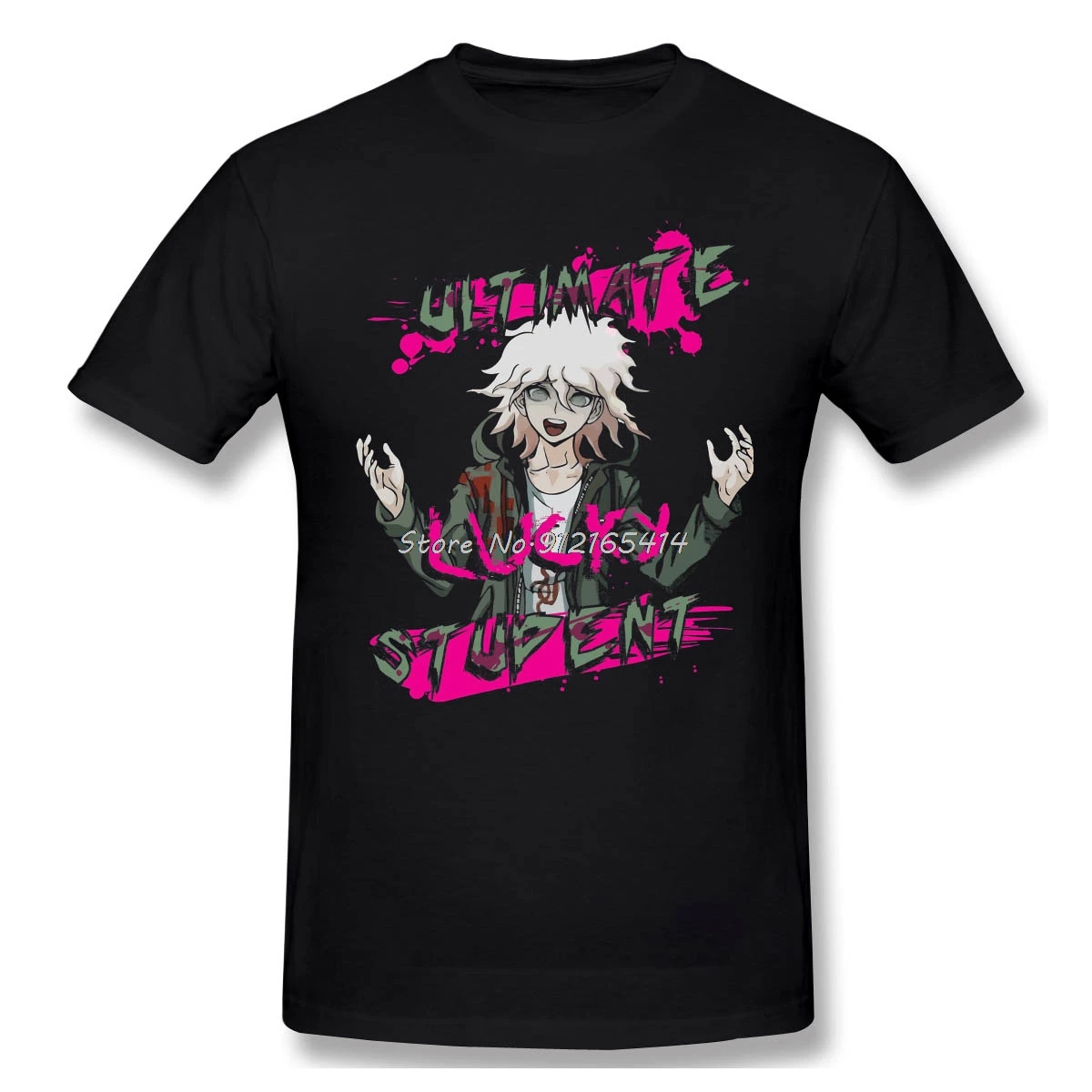 Nagito Komaeda The Ultimate Lucky Student T Shirt Men Cotton Tshirt