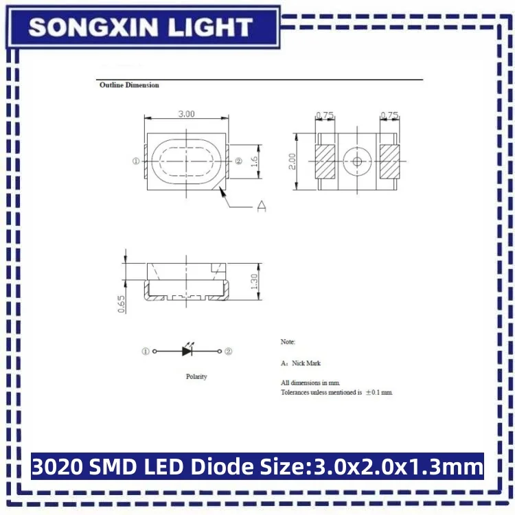 Smd Led Diode Sizes