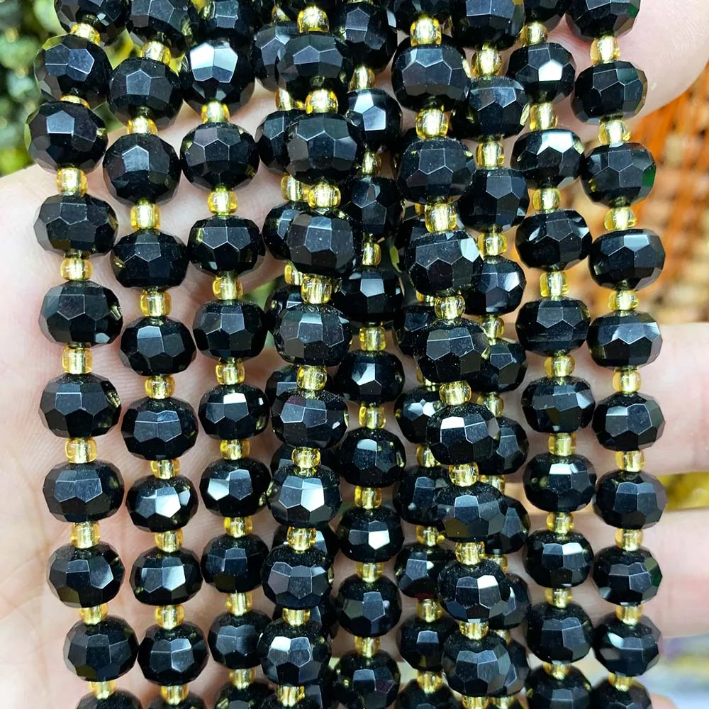 Natürliche Amazonit-Abacus-Perlen, 6 x 8 mm, poliertes Tigerauge, Abstandshalter, Perlen für DIY-Herstellung von Schmuck, Zubehör, Armband, Halskette – Detail 13