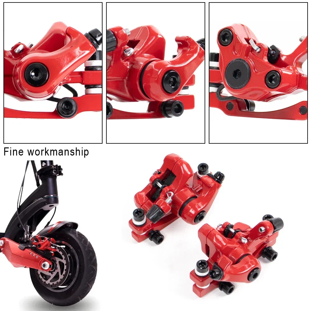 Description Picture 5 of itemElectric Scooter Front/Rear Disc Aluminum Alloy Mechanical Brakes Calipers And Brake Pads Parts For Dualtron VSETT Zero10X