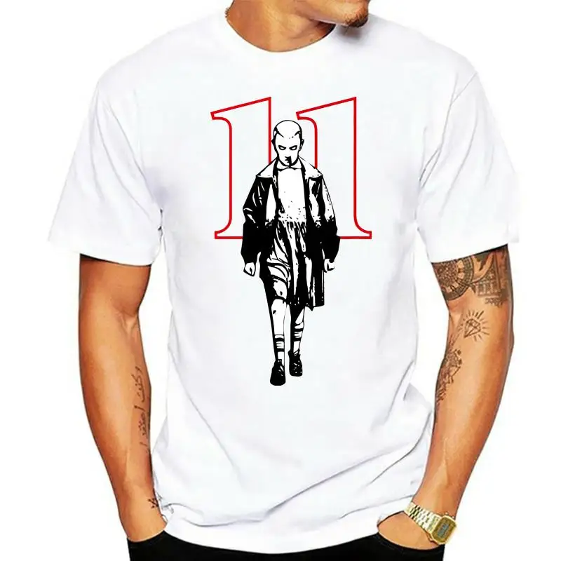 thumbnail image 1 of Camiseta blanca de cosplay de Stranger Style Pop Culture Things Eleven, talla M-3XL, 1 of 4
