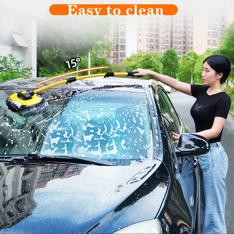 Car Window Cleaner Tool ABS Strong Absorbent Car Wash Brush With Extendable  Long-Reach Handle For All-size Cars Car Exterior - AliExpress