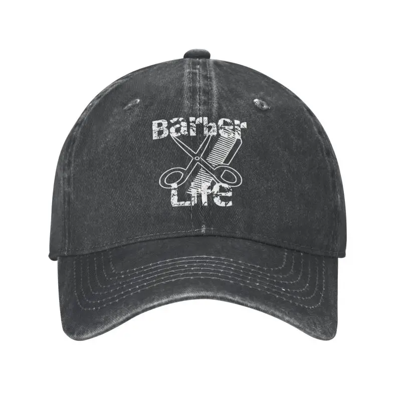 

Personalized Cotton Barber Life Baseball Cap Sun Protection Women Men's Adjustable Haircut School Dad Hat Autumn