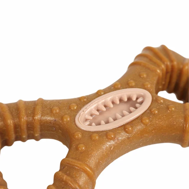 Indestructible 15CM Solid Beechwood Chew Stick for Large Dogs - Dental Health Interactive Toy with Treat Hole, Heavy Duty Chewin 4