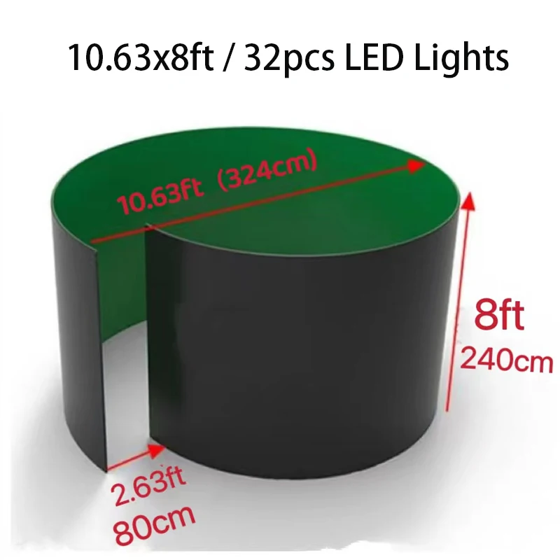 Led 조명이 있는 360 인클로저 배경 텐트 360 사진 부스 기계 파티 이벤트를 위한 나선형 인클로저 스탠드