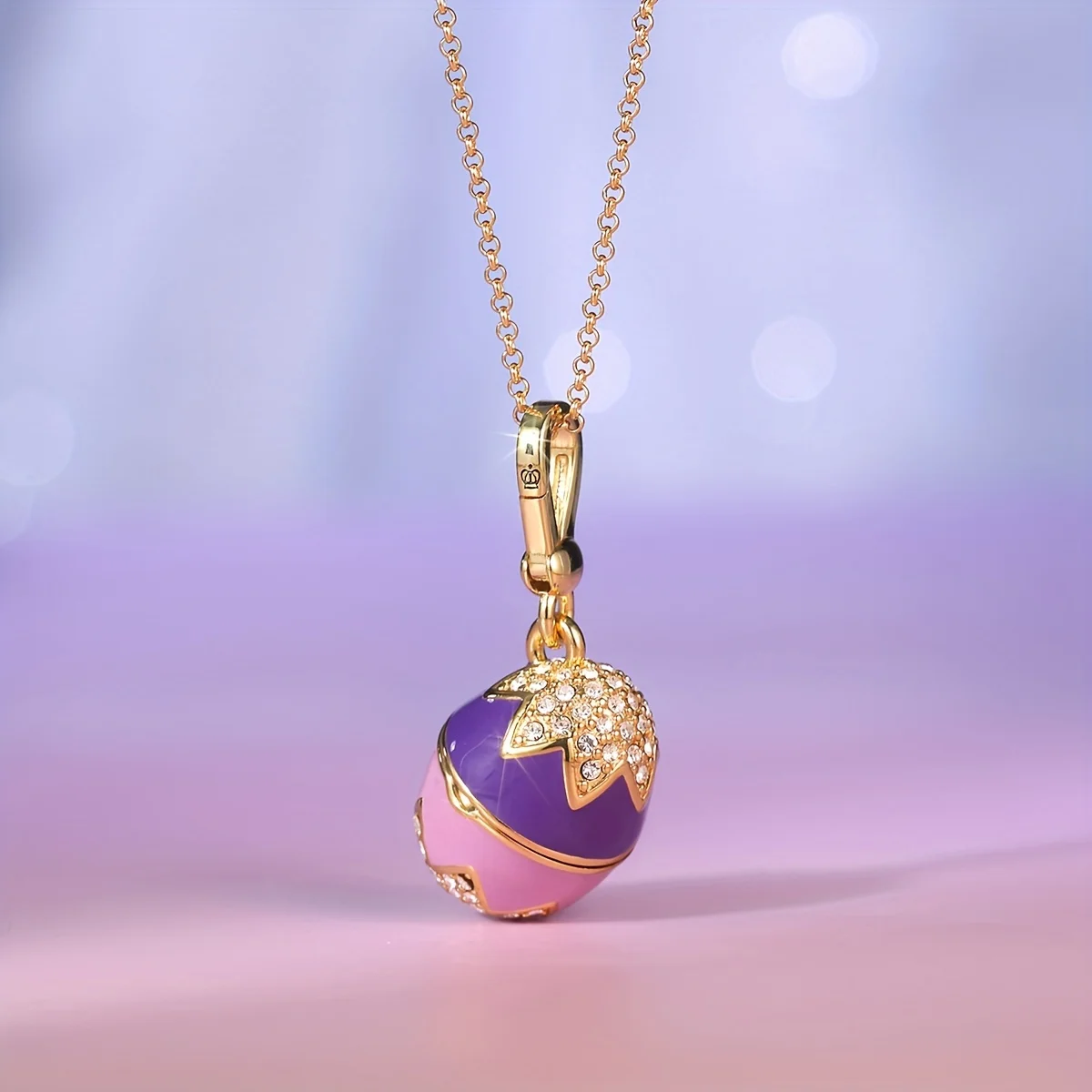 Fashion Openable Enamel Easter Egg Rabbit Pendant Necklace for Women Elegant Niche Party Jewelry Keychain Pendant Valentine Gift 2
