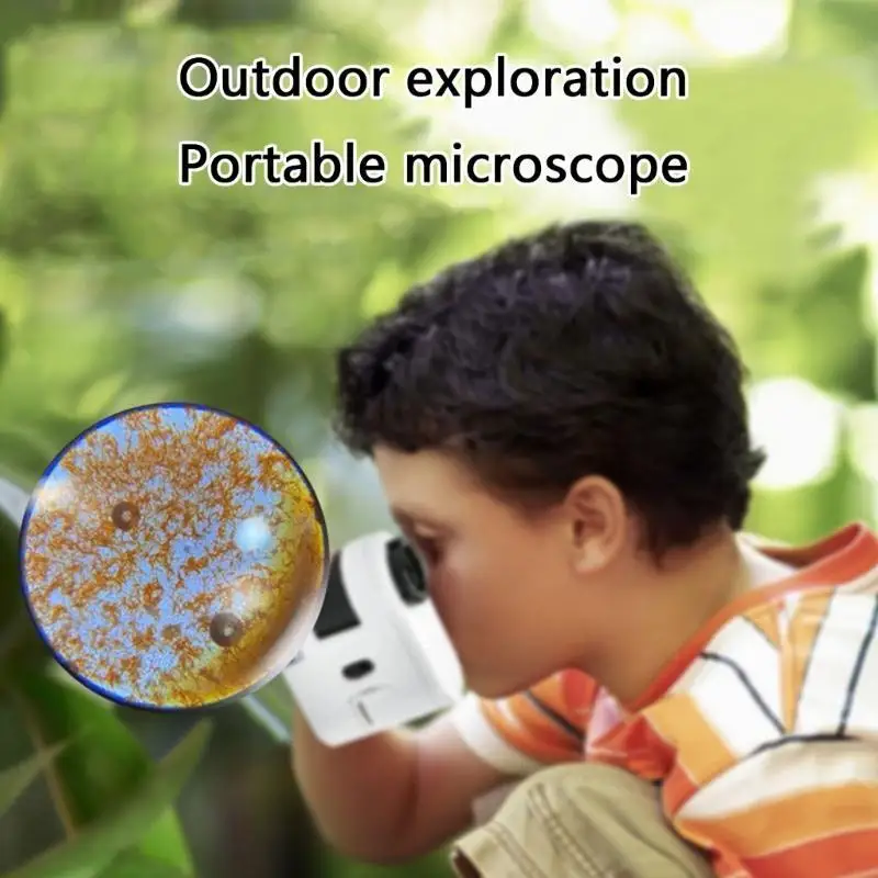 Compact High-Precision LED-Illuminated Mini Microscope