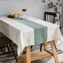 

New Square Dining Table Cloth Rectangle Tablecloth For Wedding Party Cotton Linen Towels Kitchen Table Cover Home Decoration