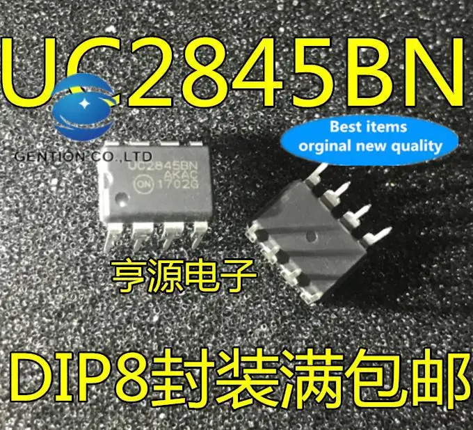 

10pcs 100% orginal new in stock UC2845BN UC2845 in-line DIP-8 current-type PWM controller chip