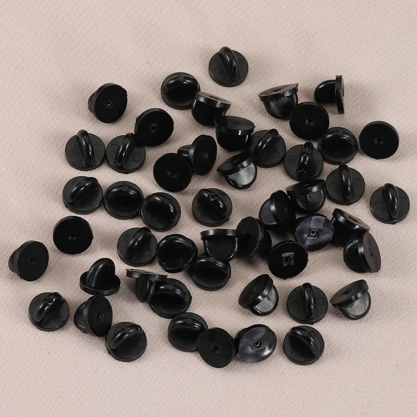 Rubber Brooch Pin Back Squeeze Badge Holder Butterfly Clasp Clutch 50pcs