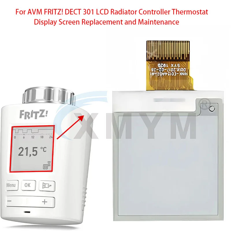 For AVM FRITZ! DECT 301 LCD Radiator Controller Thermostat Display Screen Replacement and Maintenance