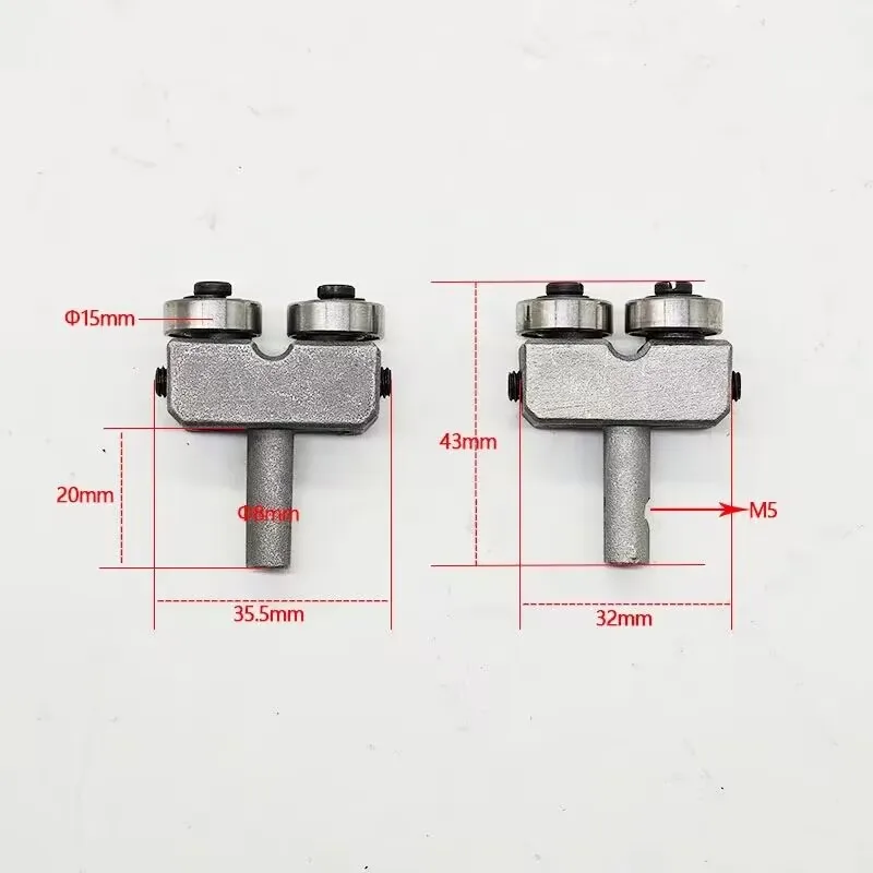 Woodworking tools Bandsaw Blade Guides Wood Band Saw Ball Bearing Blade Guide For 9" 8" Bandsaw Accessories A pair of 2PCS