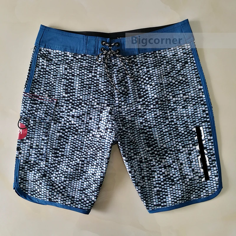 

Мужские шорты, быстросохнущие шорты для серфинга # водонепроницаемые # штампованные логотипы #46 см/18 дюймов #1 карманы # A9