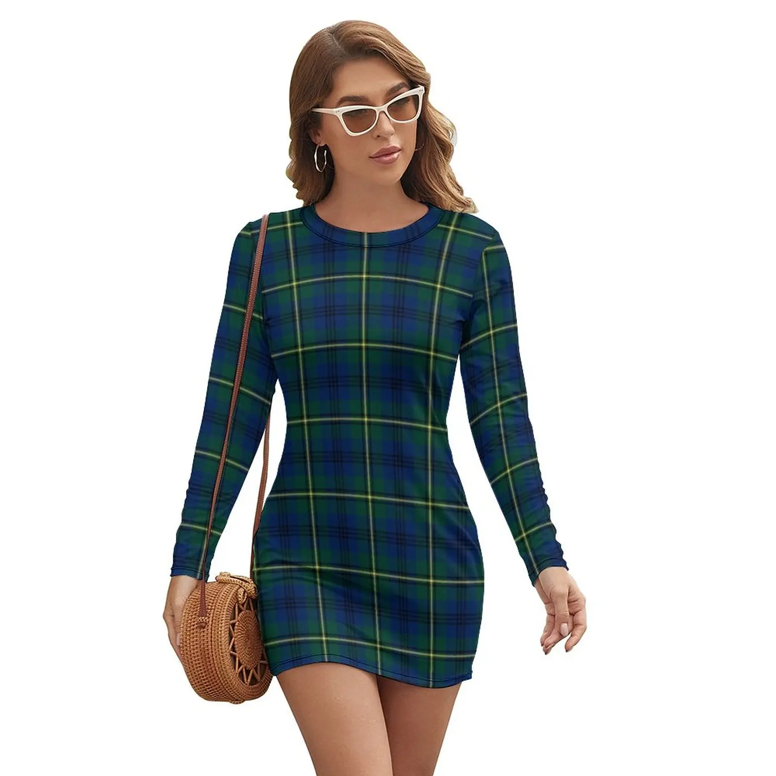 Clan Johnstone Tartan Long-sleeved Dress birthday dress for women luxury 2024 ceremony dresses Party dresses