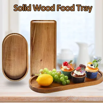 Solid Wood Food Tray 1