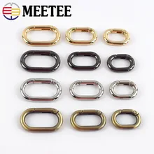 

5/10Pcs Oval O Rings Spring Metal Buckles 16/20/25/32/40mm Bag Strap Clasps Dog Collar Keychain Clip Hook DIY Bag Accessories