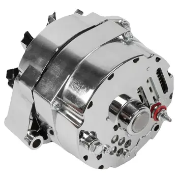 110Amp Chrome Alternator For GM 305 350 BBC SBC ADR0335-C 12V V1 IR EF 3:00 Car Replacement Parts Auto Accessories