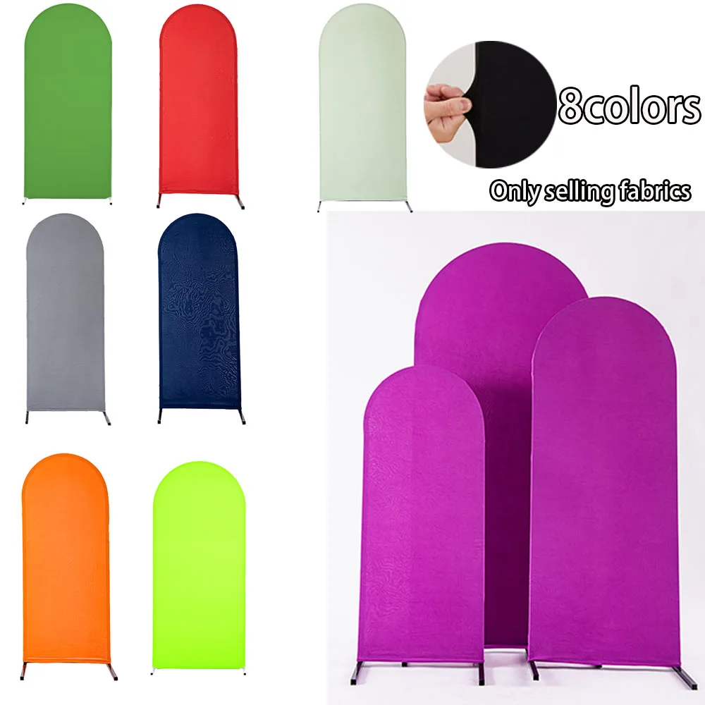 Copertura per archi nuziali, in spandex aderente, copertura per arco rotondo, copertura per sfondo Chiara, per feste di nozze, baby shower, decorazione di compleanno (cornice ad arco non inclusa