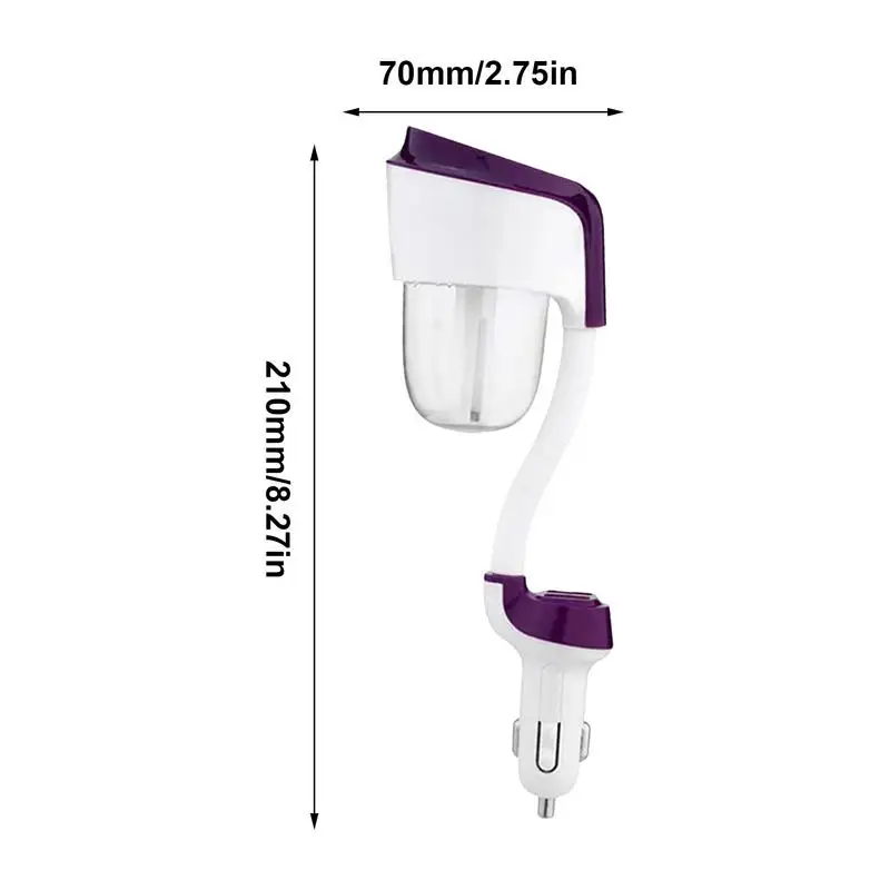 Car Humidifier Diffuser Cool Mist Humidifiers Vehicle Fragrance Oil USB Scent Mist Purifier Aromatherapy For Workplace