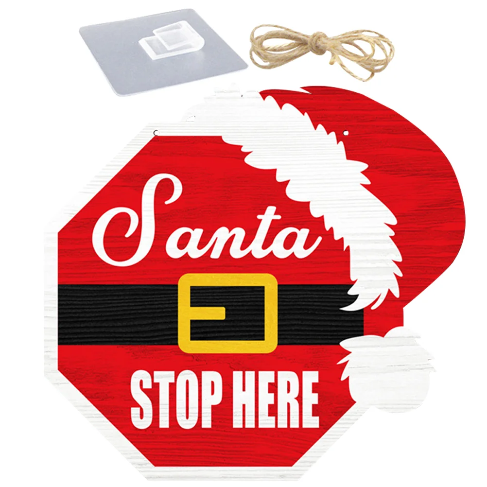 

Xmas Party Door Sign Pendant Wall Hanging Ornament Indoor Door Wooden Pendant