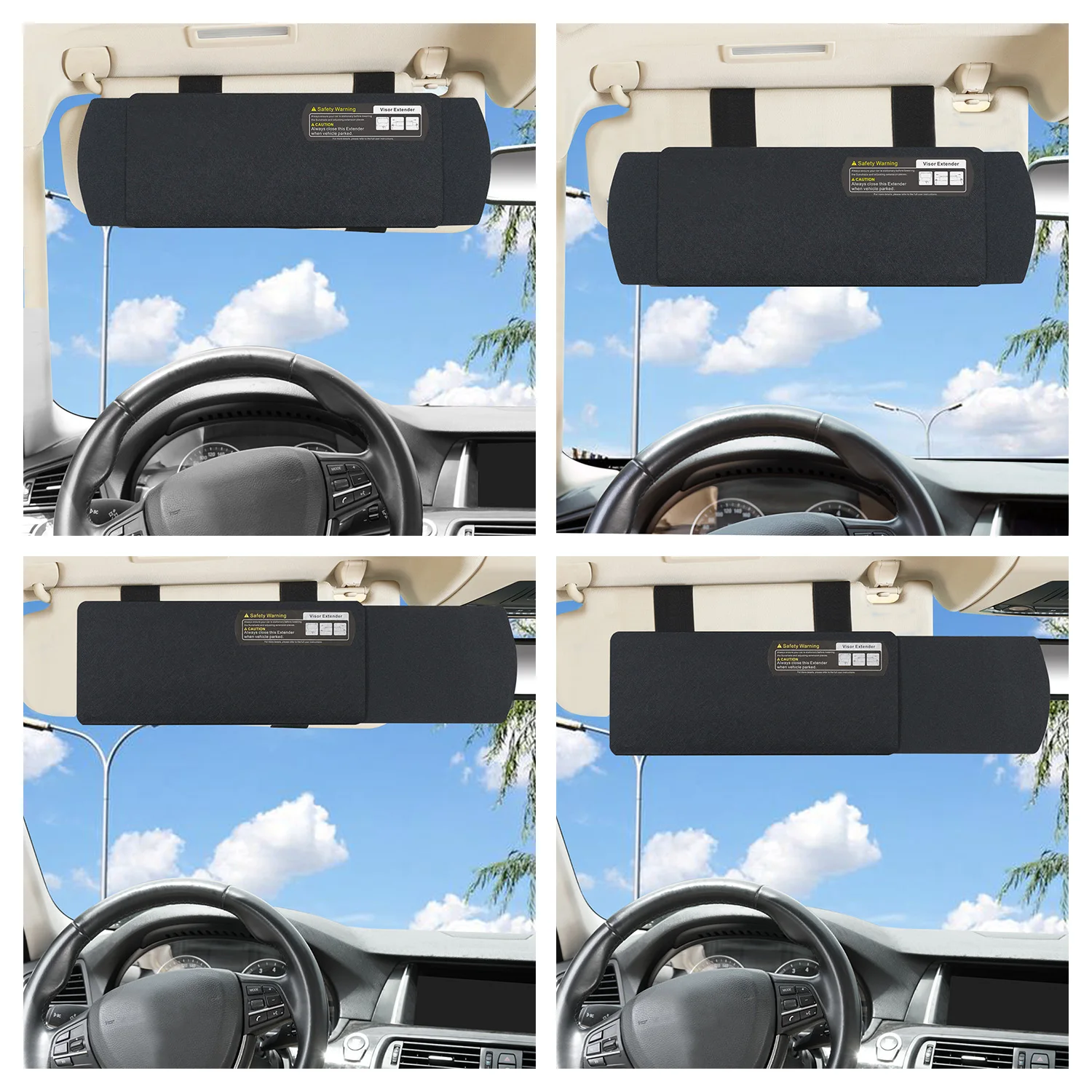 Car Visor Extender TFY Anti-Glare Sun Visor Extender Window