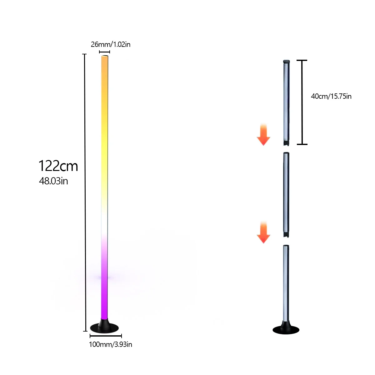 RGB Corner Floor Lamp 3
