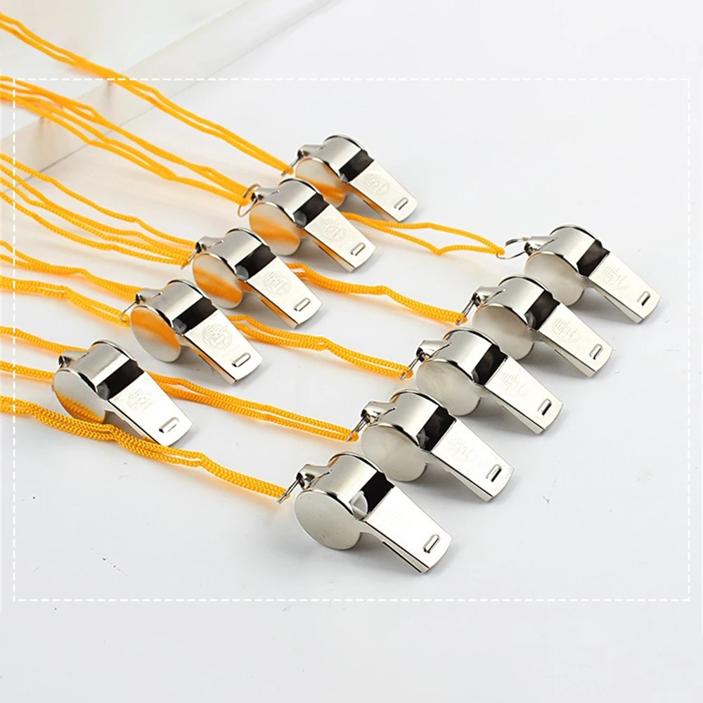 

Metal Whistle Referee Sport Rugby Party Outdoor sports Like Whistle Training School Soccer Football Colorful lanyard Whistle