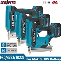 F30/422J/1022J Brushless Electric Nail Gun  frame Nailer Tacker Furniture Staple Gun Woodworking Tool For Makita 18V Battery 1