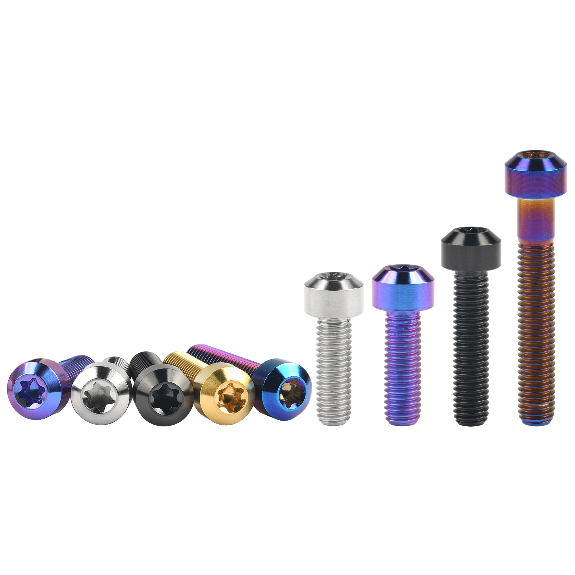 Xingxi Pcs Parafusos de Titânio M8x10 15 20 25 30 35 40 45 50 Milímetros Acessórios da Motocicleta Parafusos Torx
