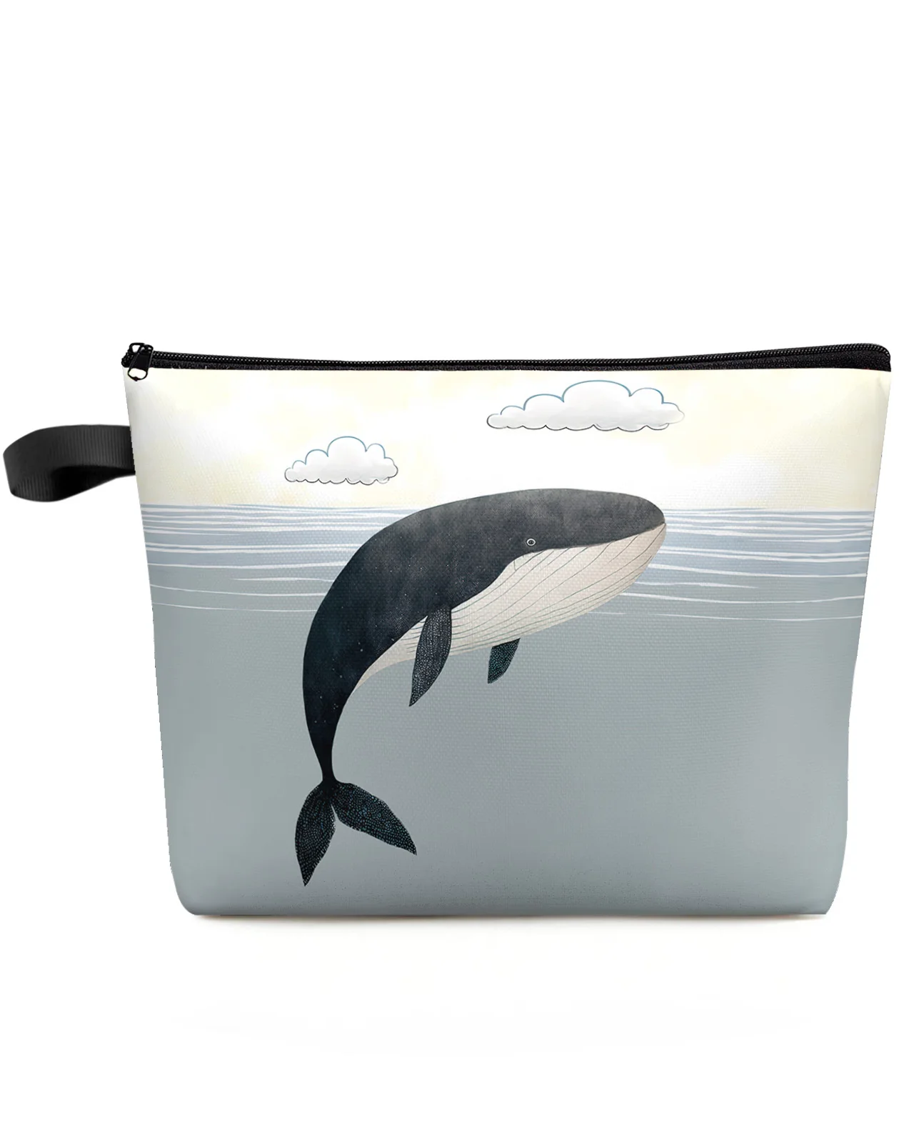 

Косметичка клатч с Китом для подводной воды и облаком, уличная дорожная косметичка для подружки невесты, косметичка, вечерние Bag для губной помады