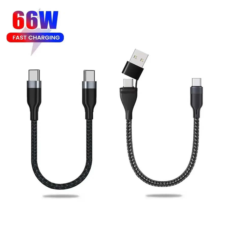 0.25M 데이터 케이블 USB C to C 고속 충전 데이터 케이블 숏 케이블 6..