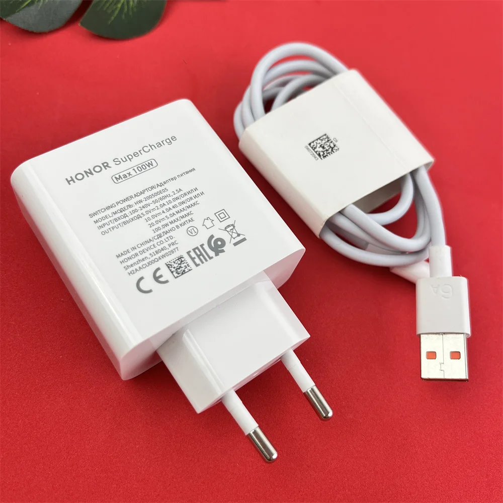 High-Speed 100W Fast Charger with 6A Type C Cable - EU Adapter