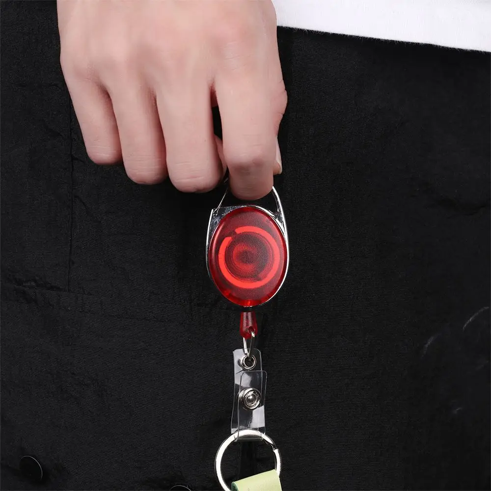 1pc Bürobedarf Mode ID Visitenkarte Briefpapier Clip einziehbare Lan yards Abzeichen halter Schlüssel ring – Detail 9