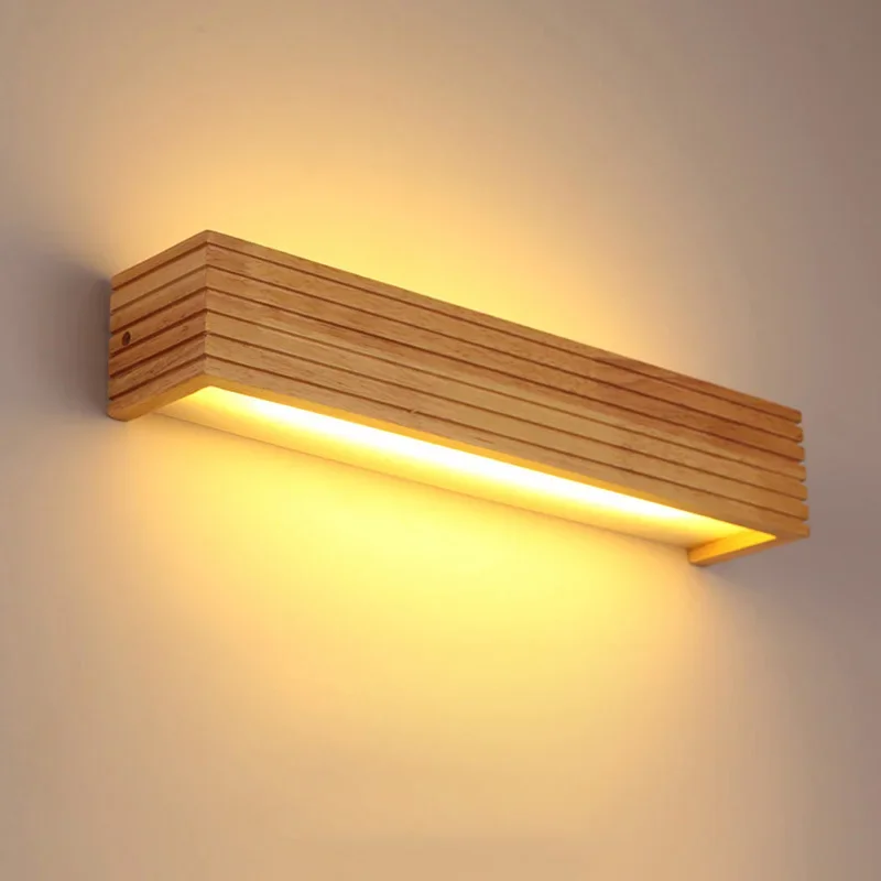 나무 LED 벽 램프 침실 현대 벽 조명 머리맡 Sconces 실내 조명 홈 장식 거실 연구실 계단